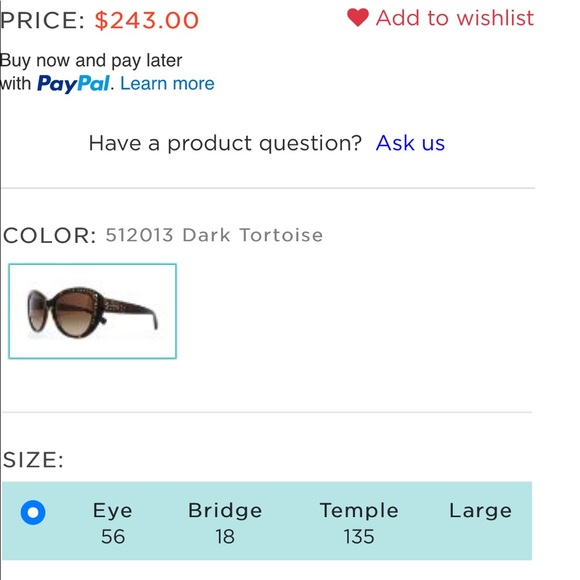 COACH Dark Tortoise Sunglasses - Picture 9 of 9